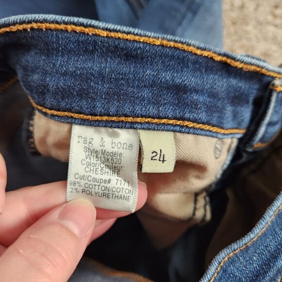 Rag & Bone High Rise Skinny Jeans - Picture 5 of 9